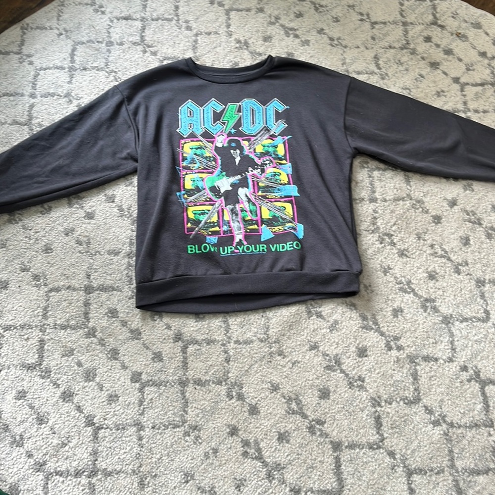 AC/DC sweatshirt blow up you video